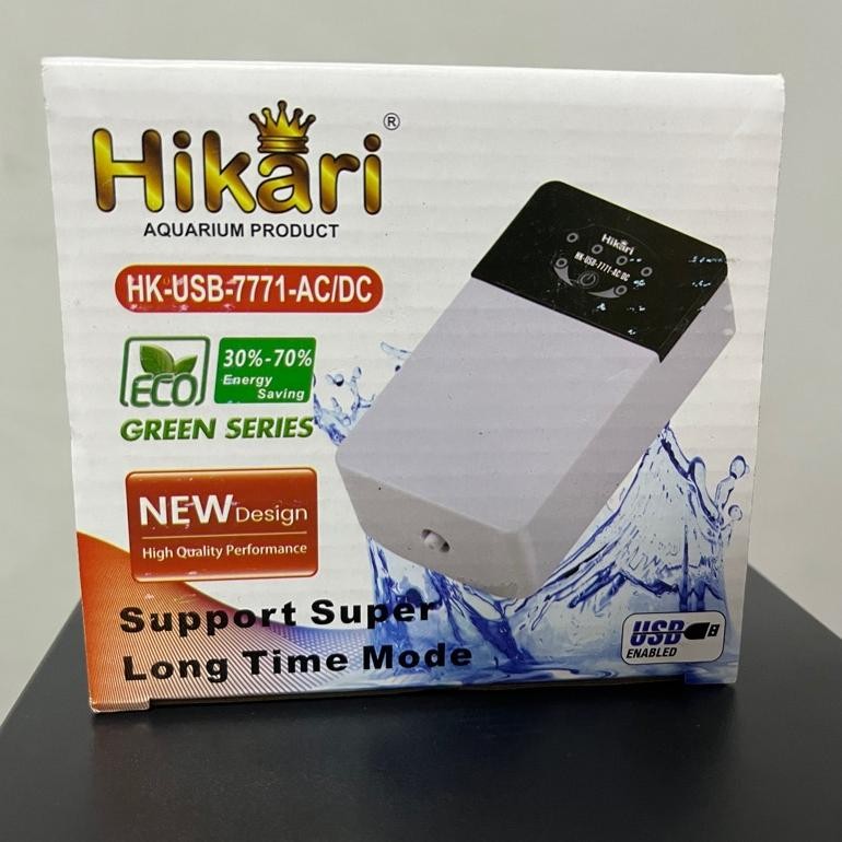 Terbaru Hikari Hk Usb 7771 Aerator Aquarium & Kolam 1 Lubang Acdc Aerator Aquarium & Kolam Portabel 