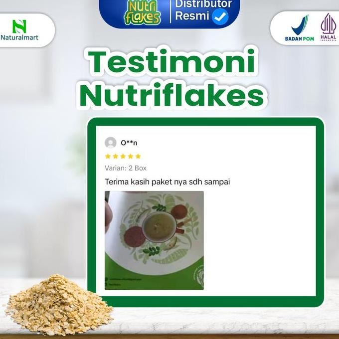 

Paket 2 Box Nutriflakes - Minuman Serbuk Umbi Garut Drink Bubuk Instan Bebas Gula Rendah Lemak Organik Alami - Dengan Susu Kambing Etawa Kualitas Terbaik Harga Termurah