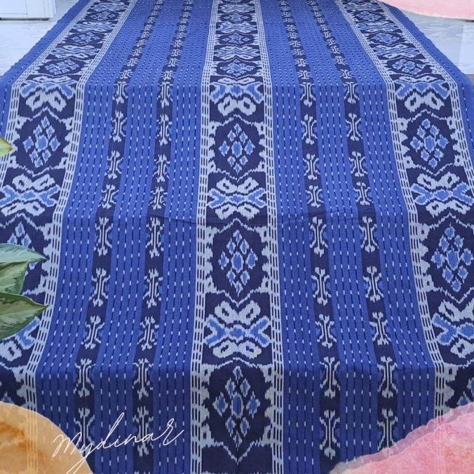 Kain Tenun Blanket Warna Biru Kaen Tenunan Troso Jepara Kain Batik Tenun Bahan Dress Kemeja Gamis Co