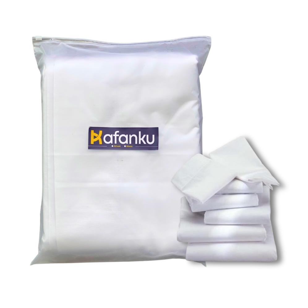 Kain Kafan Kafanku Ikhwan (Laki-laki) Akhwat (Perempuan) - Kain Kafan Premium Termurah Terjangkau AS