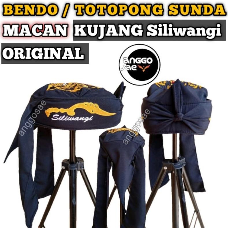 Totopong Sunda Pria Dewasa Bendo Sunda Siliwangi Kujang Macan Makuta wangsa Udeng Sunda Blangkon Sun