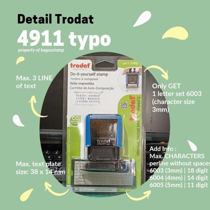 

Stempel Trodat Typo 4911 / Stempel Bongkar Pasang DIY Expired Date Kode Produksi MFG dengan format fleksible sesuai Kebutuhan Angka Huruf Alfabet