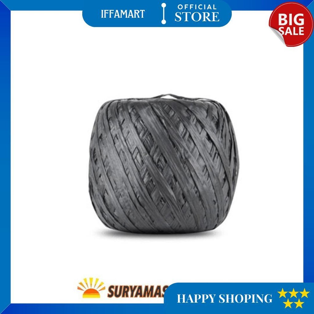 

Tali Rafia Gulungan Besar 8 Ons Full Tali Plastik Warna Hitam Promo Puncak