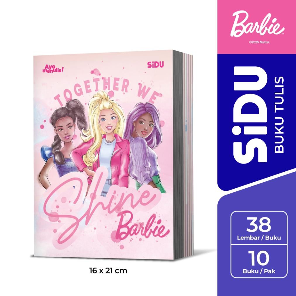 

SiDU Buku Tulis Barbie 38 Lembar - 10 Buku