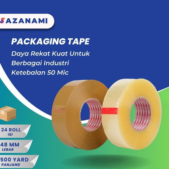 

1 BOX LAKBAN BENING 2" X 500Y LAKBAN JUMBO LAKBAN BENING COKLAT