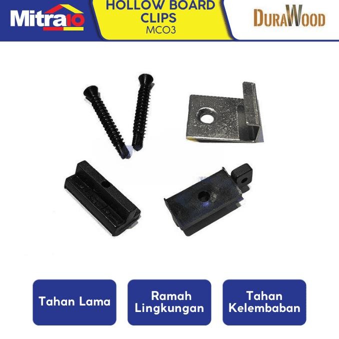 

Durawood Hollow Board Clips MC03 25 Pcs/Kemasan