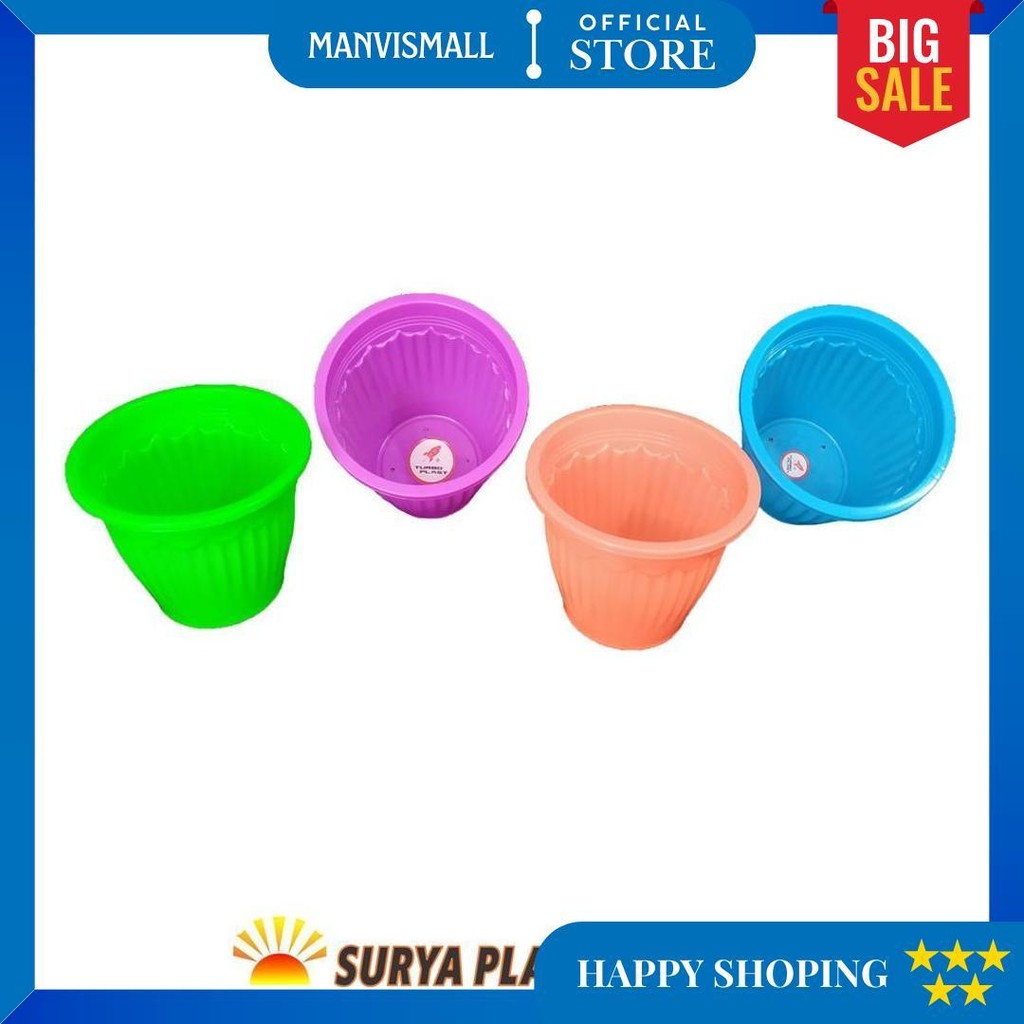 Pot Plastik Anggrek Warna Warni Termurah
