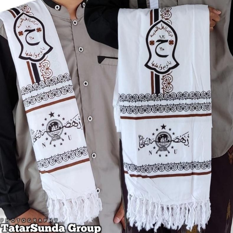 Terbaru Sorban Ridak Arida Motif Logo NU kombinasi Trompah Serban NU Serban Rida Serban Solo Serban 