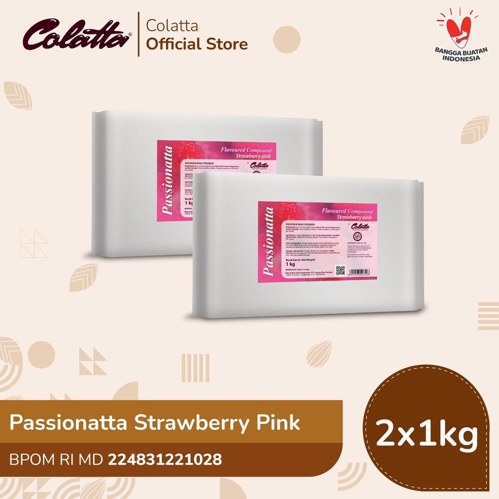 

Bundling Colatta Passionatta Chocolate Stawberry Pink - Coklat Strawberry Batang 1Kg - Isi 2