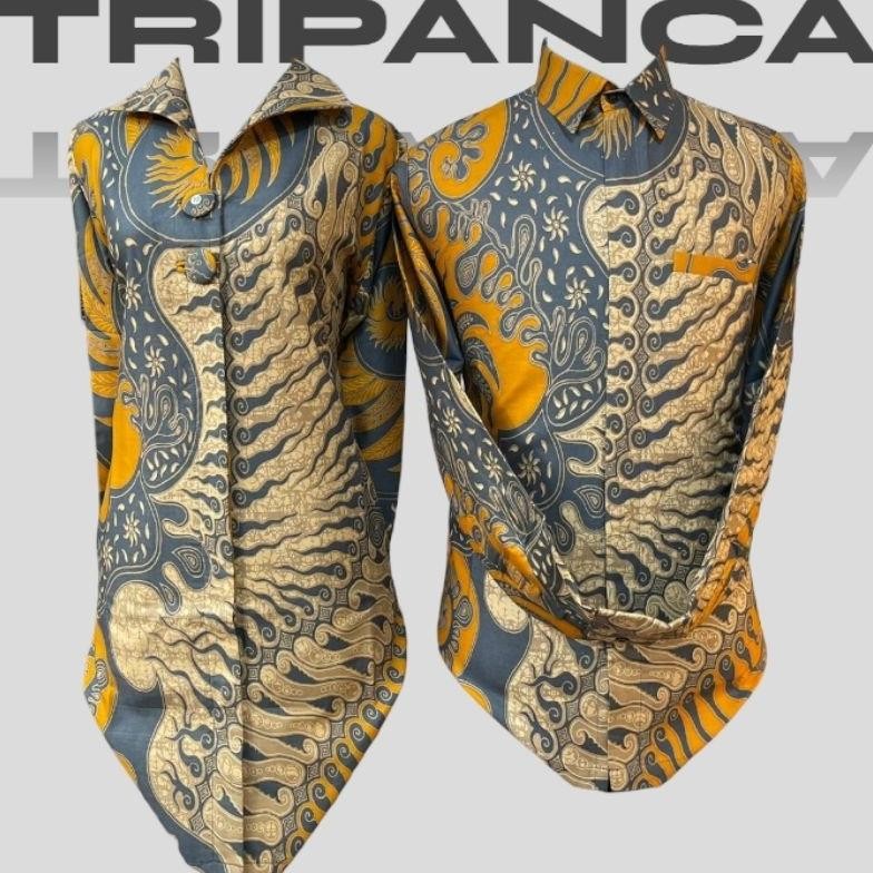 Sr-32 Baju Batik Tunik | Batik Couple | Batik Sarimbit Modern | Atasan Batik Wanita | Bahan Katun So