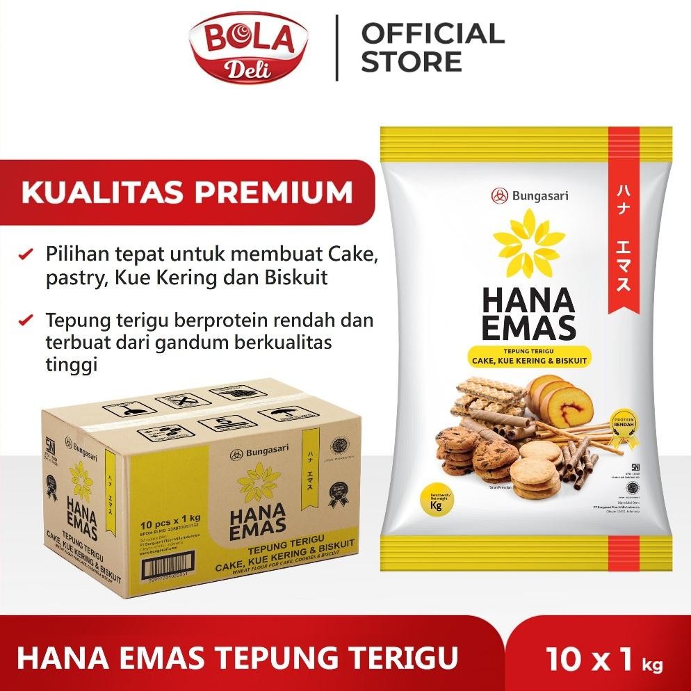 

Bungasari Hana Emas Tepung Terigu 1 Kg Karton