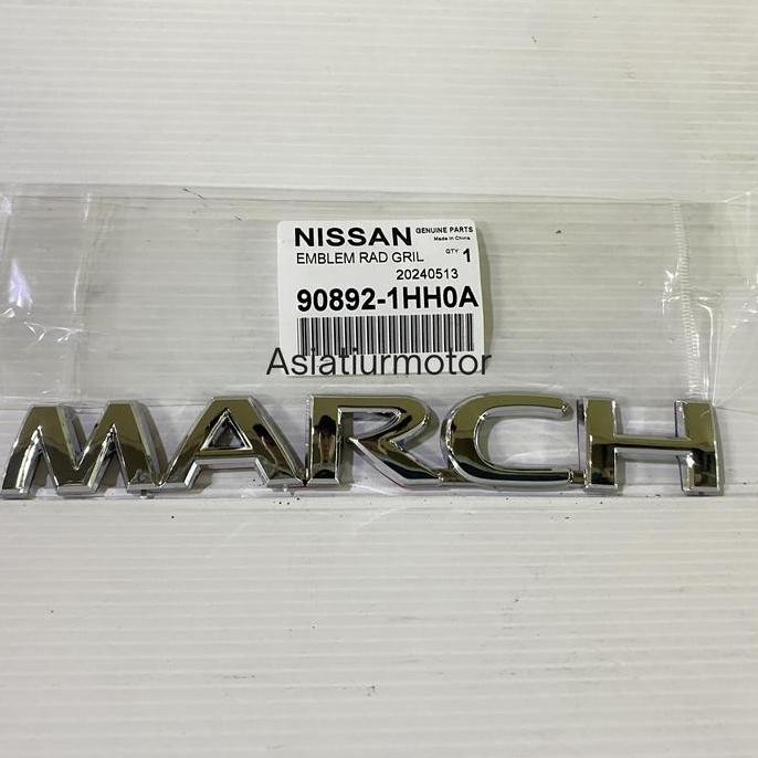 Emblem Logo Pintu Bagasi Belakang Nissan March