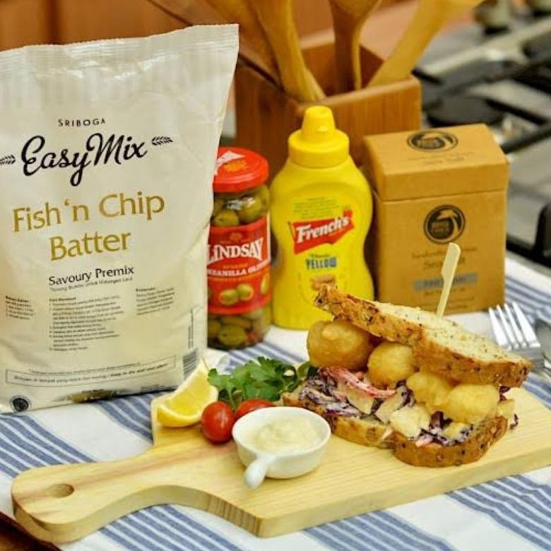 

Tepung Sriboga Easy Mix Fish N Chips Batter 1Kg