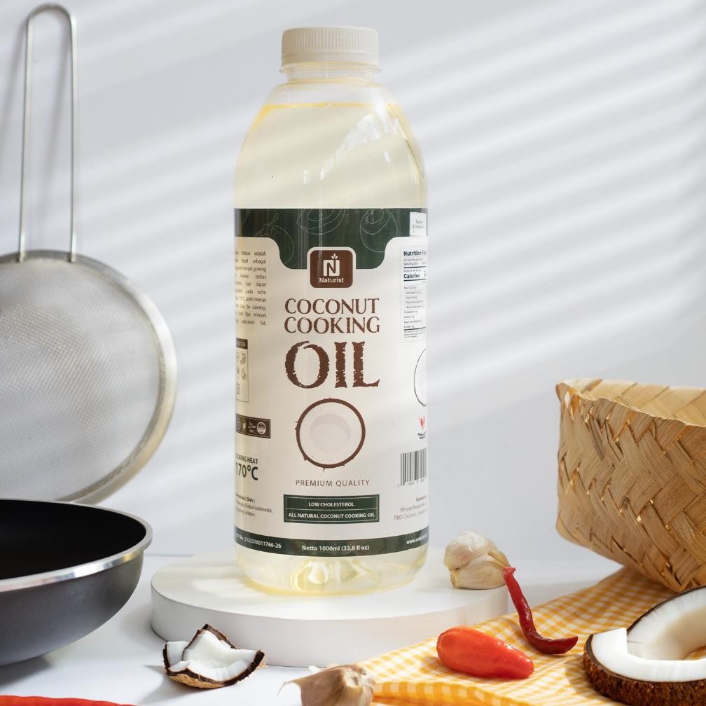 

NATURIST Minyak Goreng Kelapa 1 Liter / Coconut Cooking Oil Minyak Kelapa Murni 100% / Minyak RBD 1L RB10