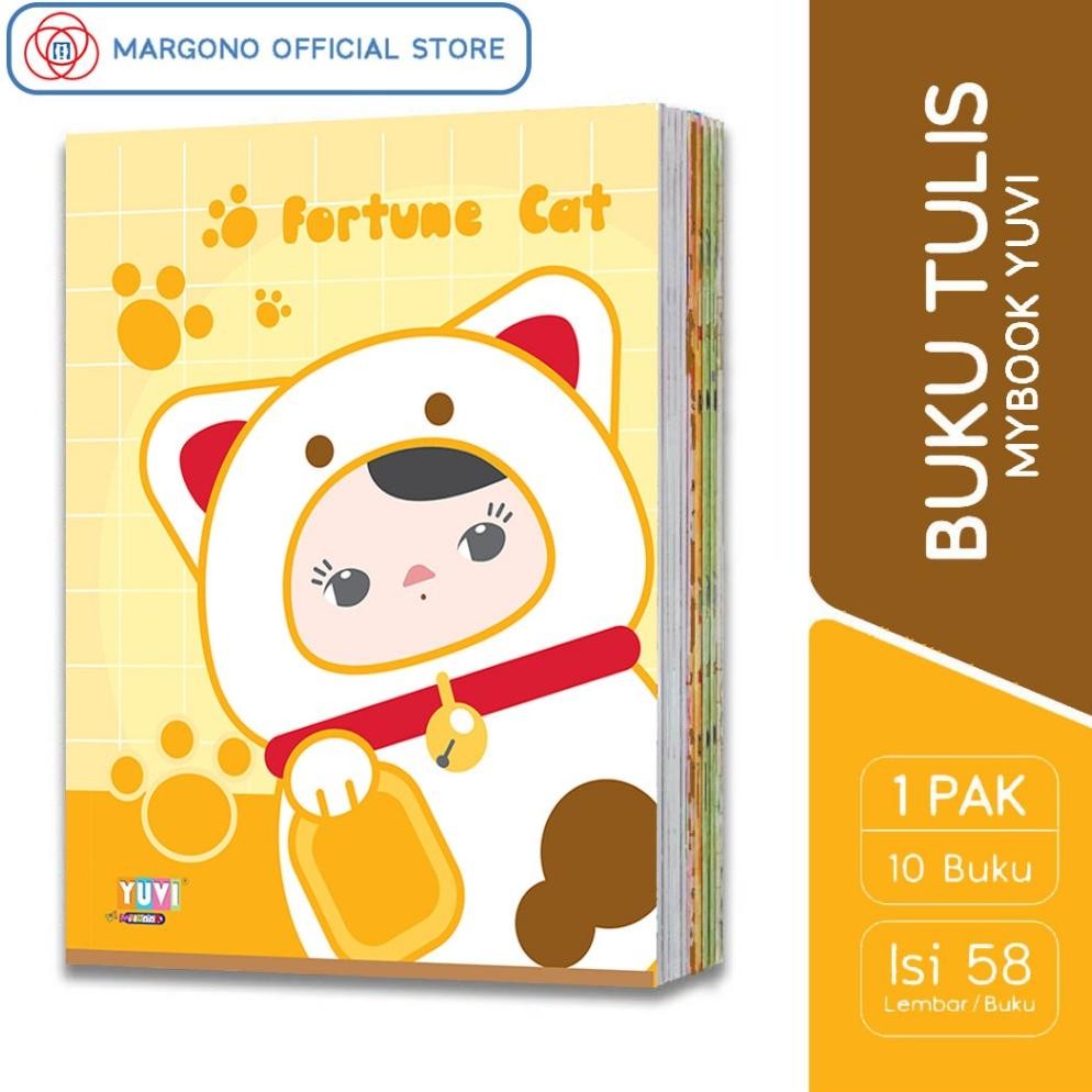 

My Book Yuvi Buku Tulis Lucky Cat 58 Lembar - 10 Buku