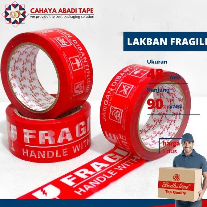 

Lakban Fragile Bodhi 48Mm X 90Yard Per Dus Co