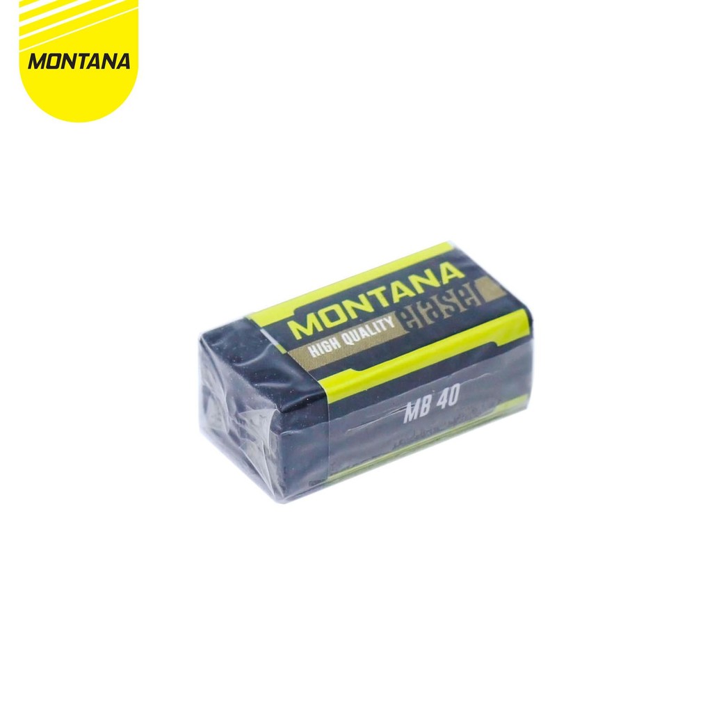 

MONTANA PENGHAPUS PENSIL HIGH QUALITY 40 PCS ERASER DUST FREE MB-40/BOX HITAM