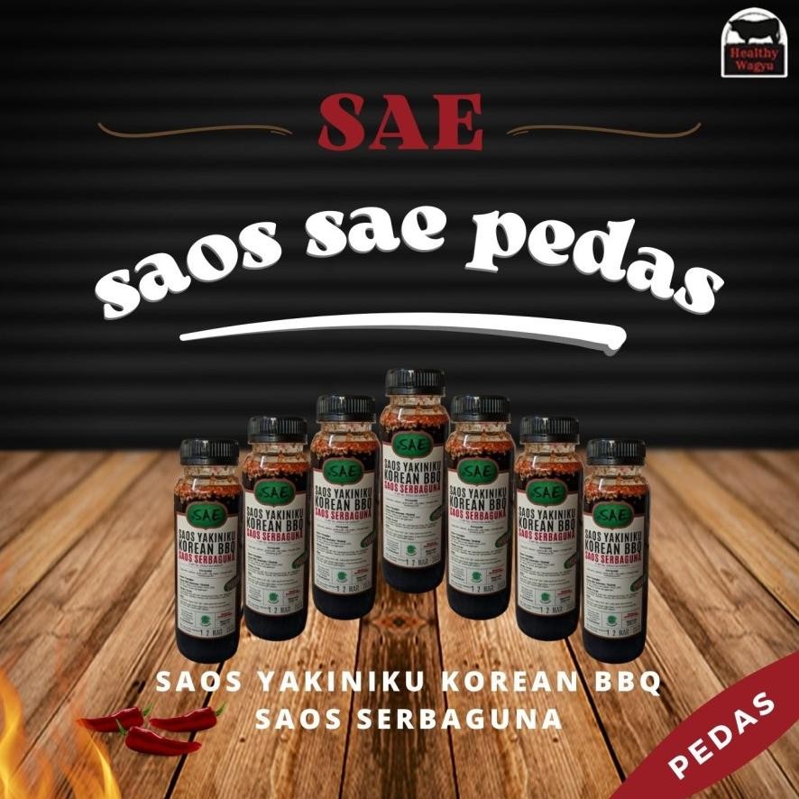 

Sae Yakiniku Saos Serbaguna Rasa Pedas 250ml Healthy Wagyu RB10