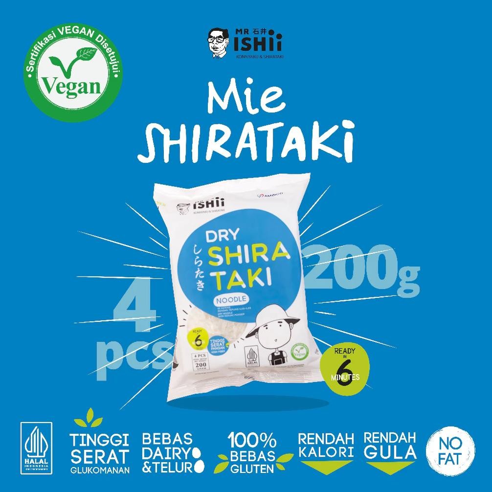 

Mie Shirataki Kering | Dry Shirataki Noodle 200gr Cocok Untuk Diet Keto RB10