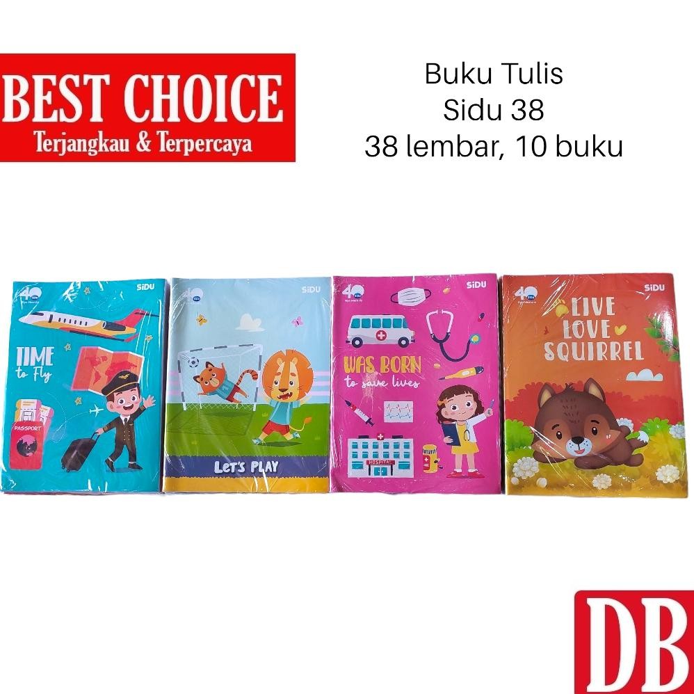

Buku tulis SIDU 38 lembar (10 pcs)