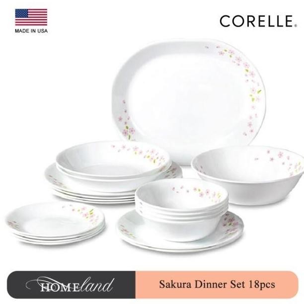 CORELLE Sakura Set 18Pcs - Kaca