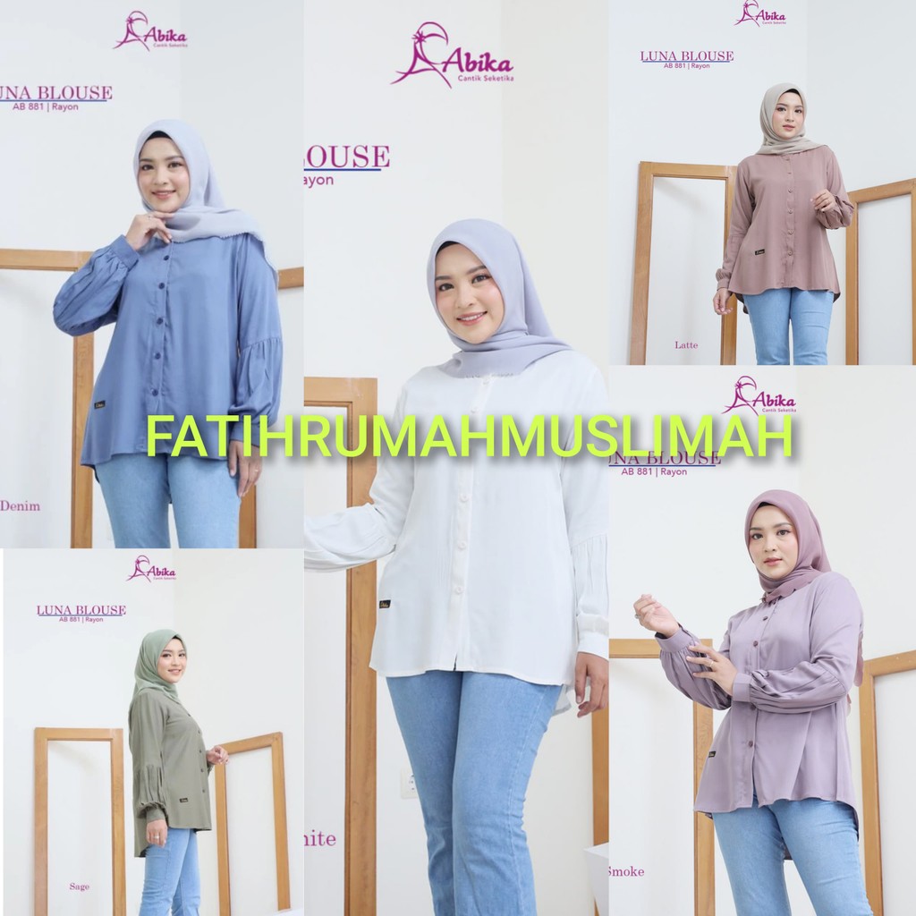 NEW / TERBARU / ABIKA / BLOUSE DEWASA / BLOUSE ABIKA / BLOUSE / LUNA / LUNA / ABIKA BLOUSE