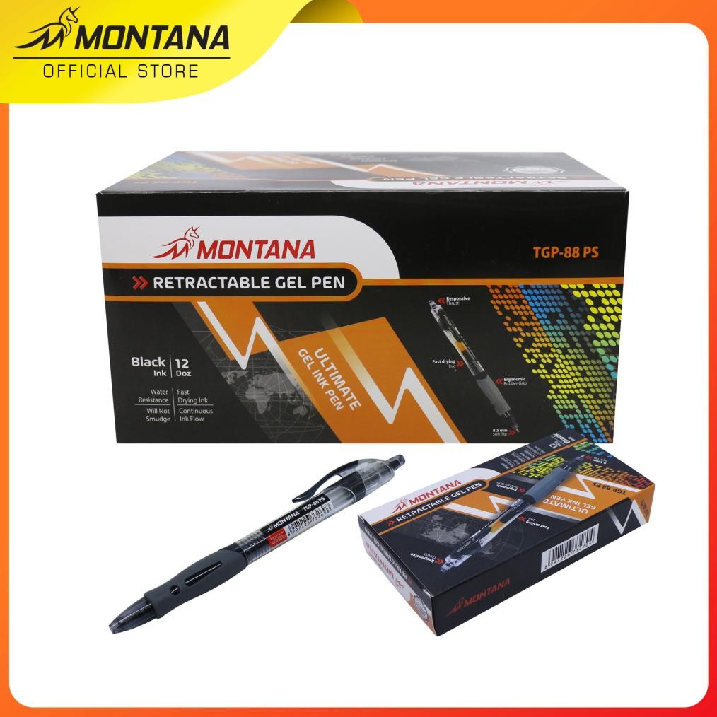 

MONTANA ULTIMATE GEL INK PEN BALLPOINT 0.5 MM RETRACTABLE PULPEN TULIS