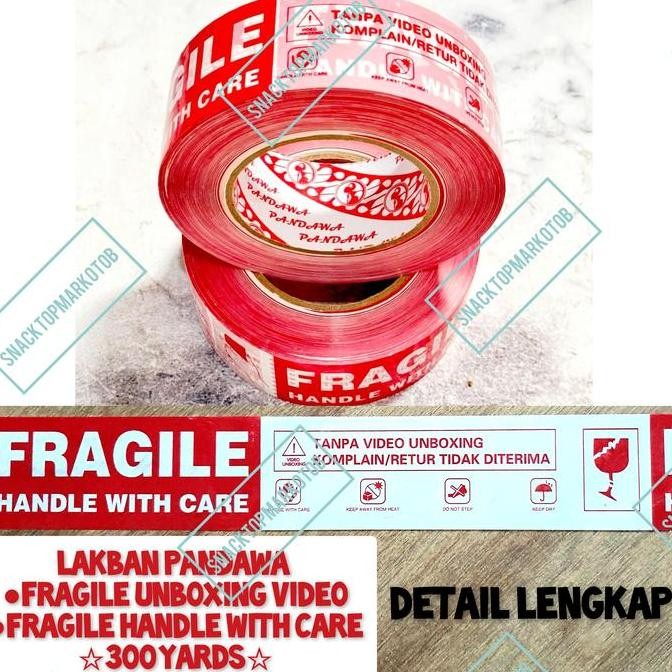 

Lakban Fragile Unboxing Video 2 Inch (45Mm) X 300 Yards Pandawa Co