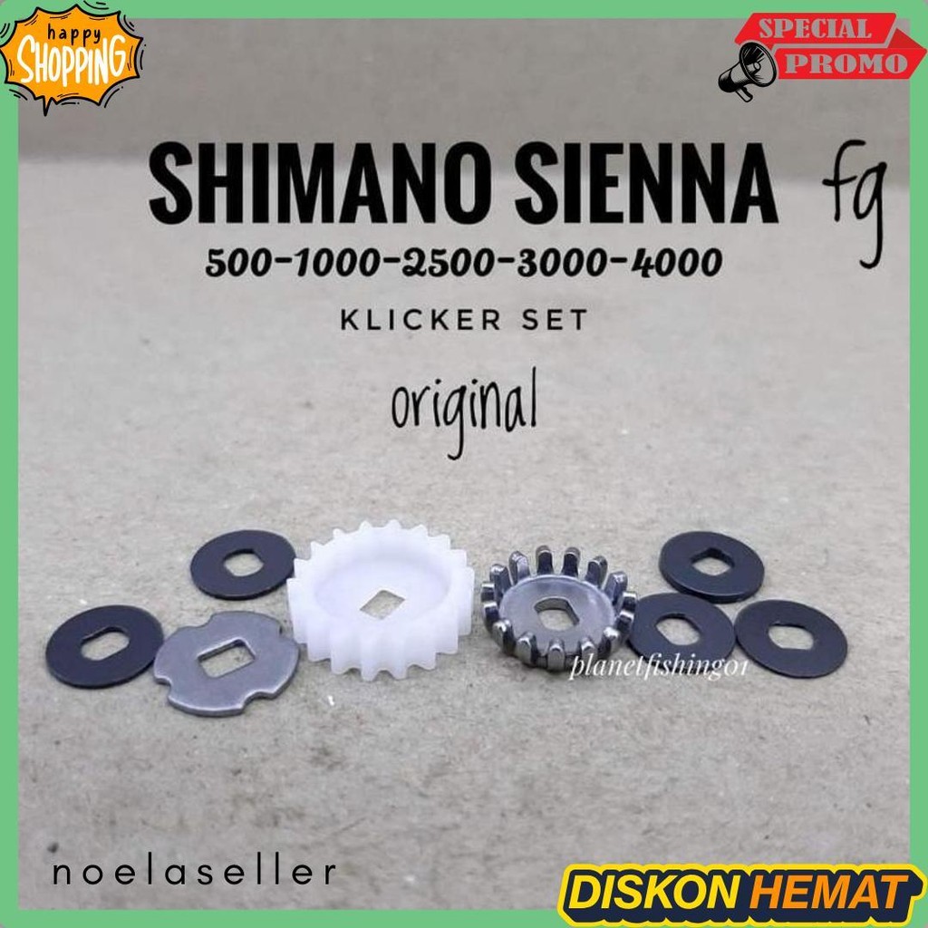 Klicker Shimano Sienna Fg 500 1000 2500 3000 4000 / Kliker Reel Shimano Sienna 500 1000 2500Hg C3000