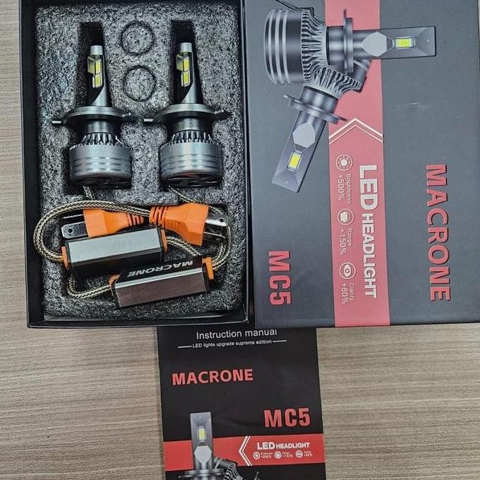 LAMPU LED MACRONE MC5 H4 6000K