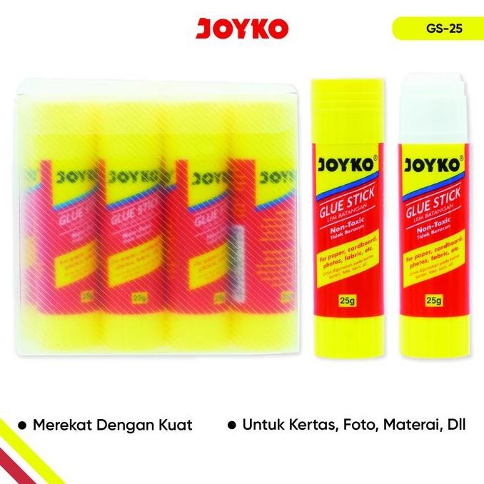 

JOYKO Lem Glue Stick 1 Pack GS-25 25g Isi 12 Pcs