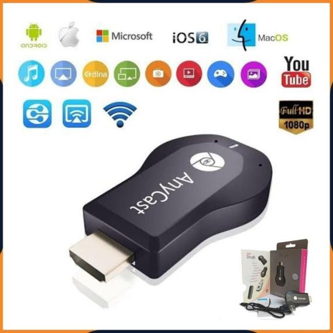 [Expert] [COD] PAKET LENGKAP ANYCAST MIRRORING DARI HP KE TV TABUNG / ANYCASH DONGEL MIRACAST WIFI /