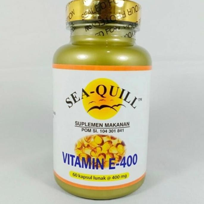 Seaquill Sea Quill Vitamin E Vit E 400Iu 400 Iu 60 Sg Original Produk
