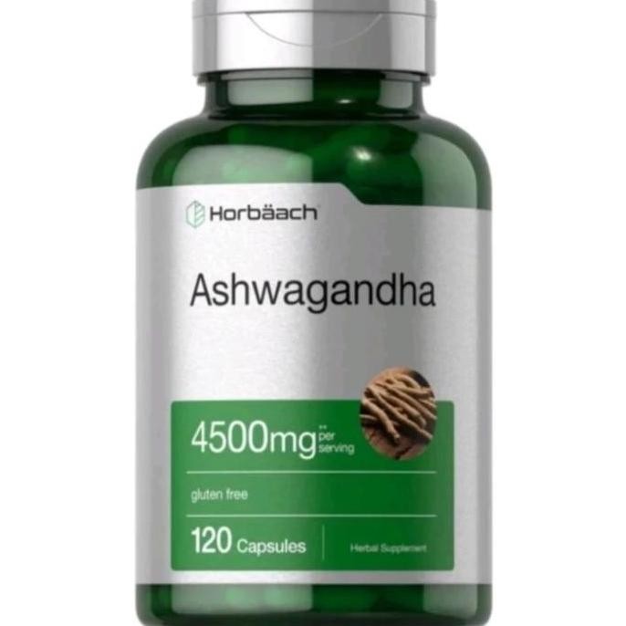 Horbaach Ashwagandha Aswagandha 4500Mg 4500 Mg 120 Caps Original Produk
