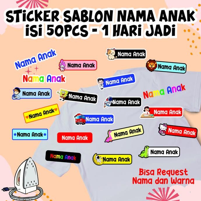 

Label Setrika - Label Nama Baju Isi 50Pcs Co