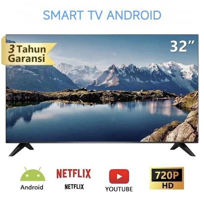 NEW MEGA PROMO - TV SMART 32 INCH ANDROID TV DIGITAL LED MONITOR