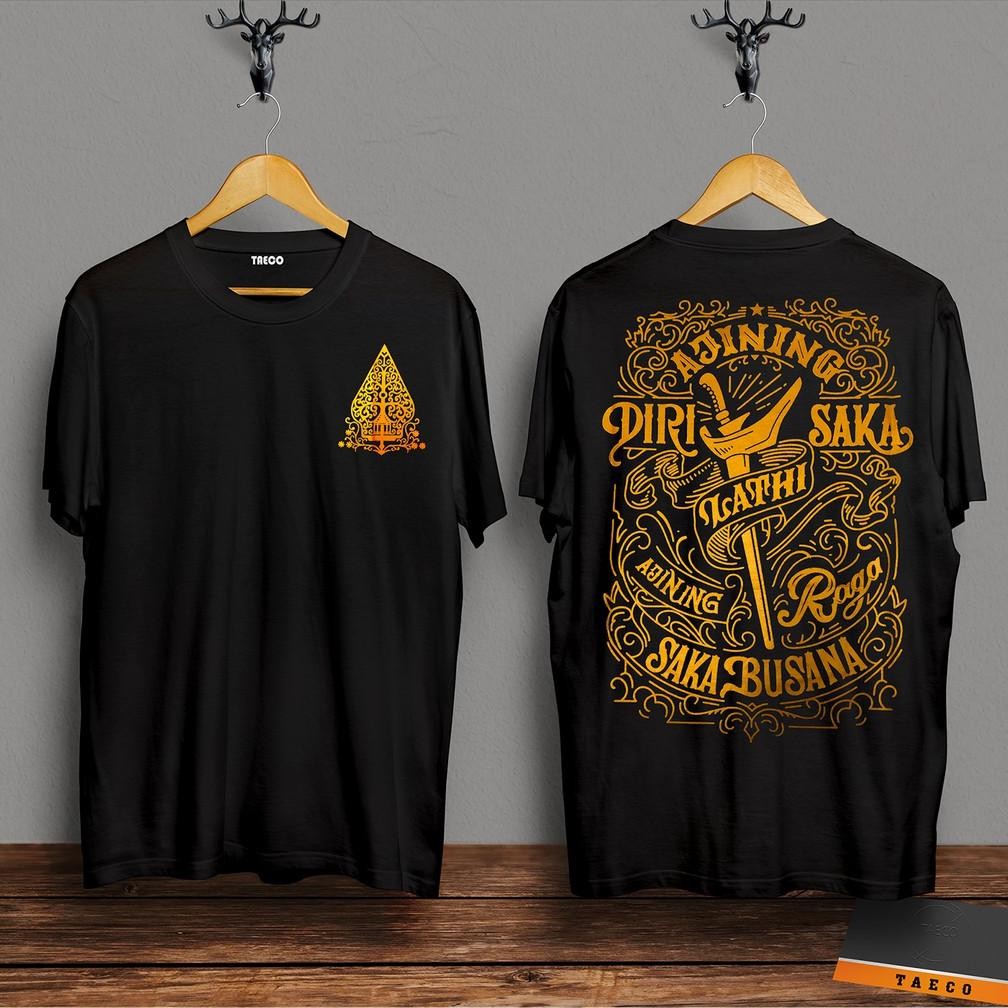 Promo Kaos Oblong Distro Ajining Saka Lathi Kaos Wayang Kaos Jawa