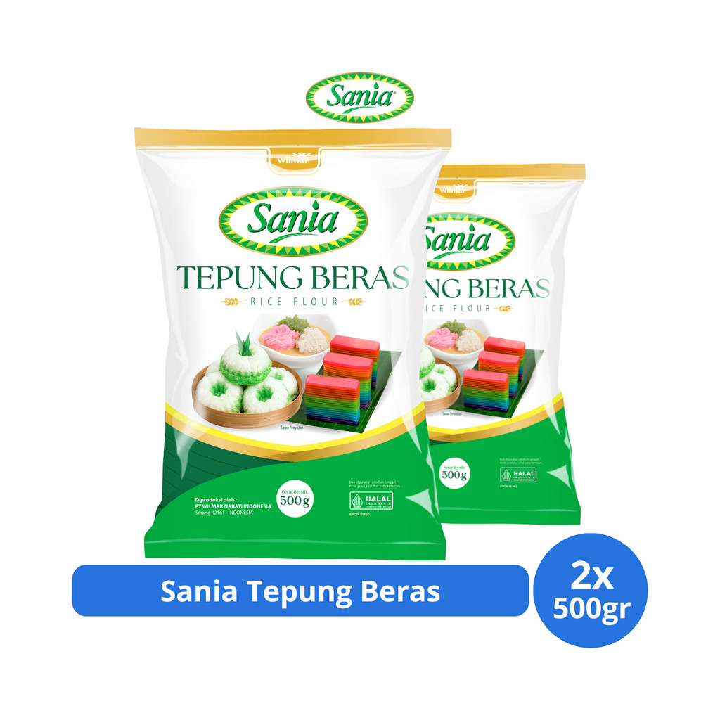 

Sania Tepung Beras 500gr x 2 pcs