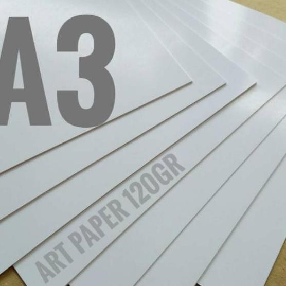 

100 Lembar Kertas Art R 120 Gsm Ukuran A3 29.7Cm X 42Cm
