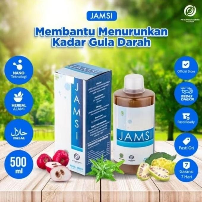 JAMSI 500ML - JAMSI JAMU DIABETES KENCING MANIS HERBAL ALAMI ORIGINAL