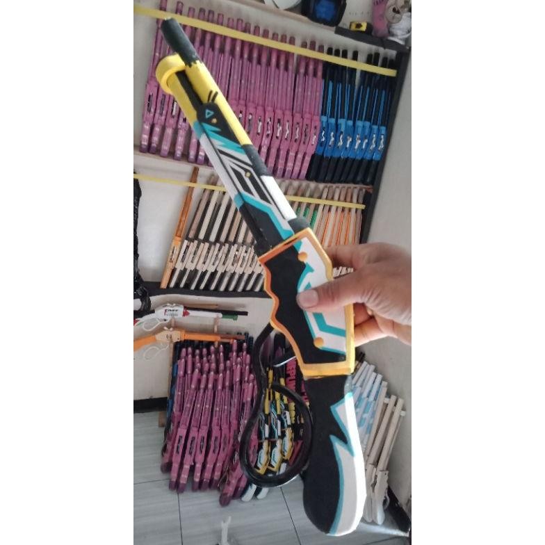 SG2 PARROT MAINAN KAYU PAKE KARET GELANG AST