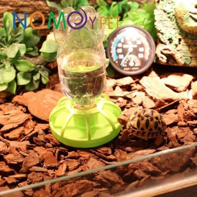 Waterdish Dispenser water dish tempat air minum reptil kura kura torto sulcata reptile sulkata torto
