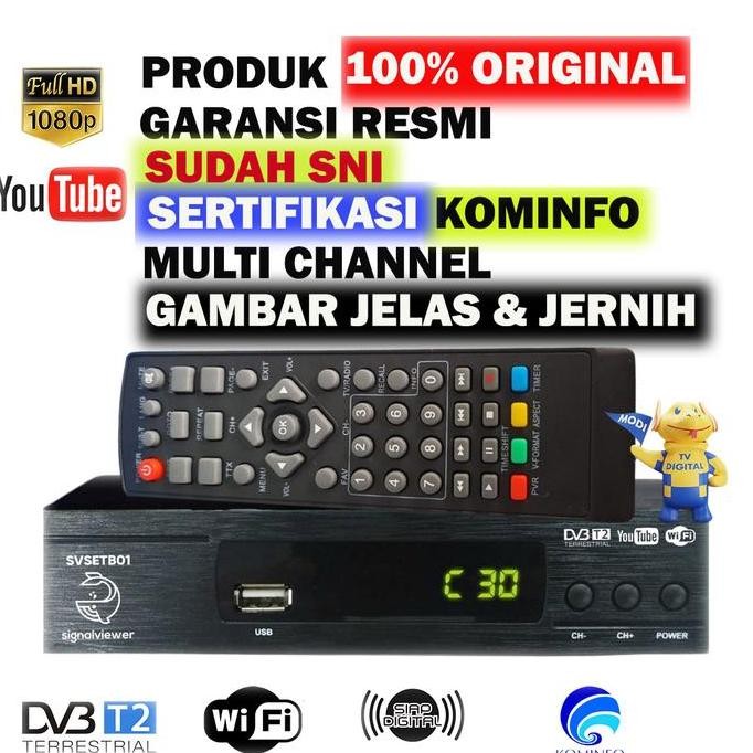 Set Top Box Tv Digital Stb Tv  Penerima Sinyal Digital Signalviewer