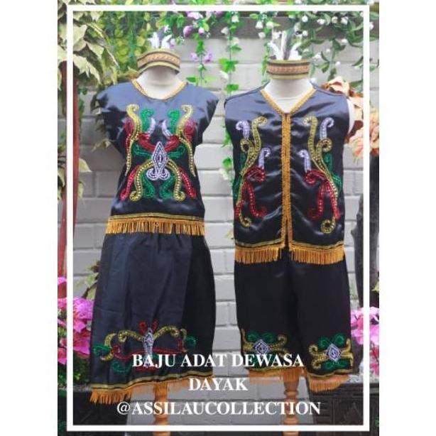 Pakaian Adat Dayak/ Baju Adat Dayak/ Baju Dayak (Dewasa)