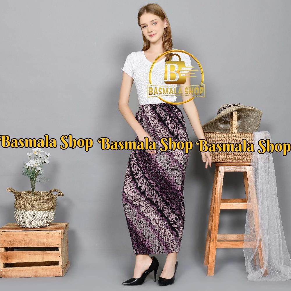 Rok Plisket Bawahan Kebaya/Rok Plisket Batik Terbaru/Rok Plisket Kekinian/Rok Plisket Elastis/Rok Pl