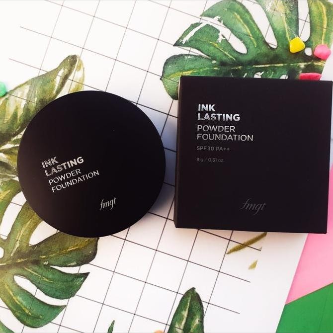 BEBAS ONGKIR - THE FACE SHOP fmgt Ink Lasting Powder Foundation SPF 30 PA++ 9g