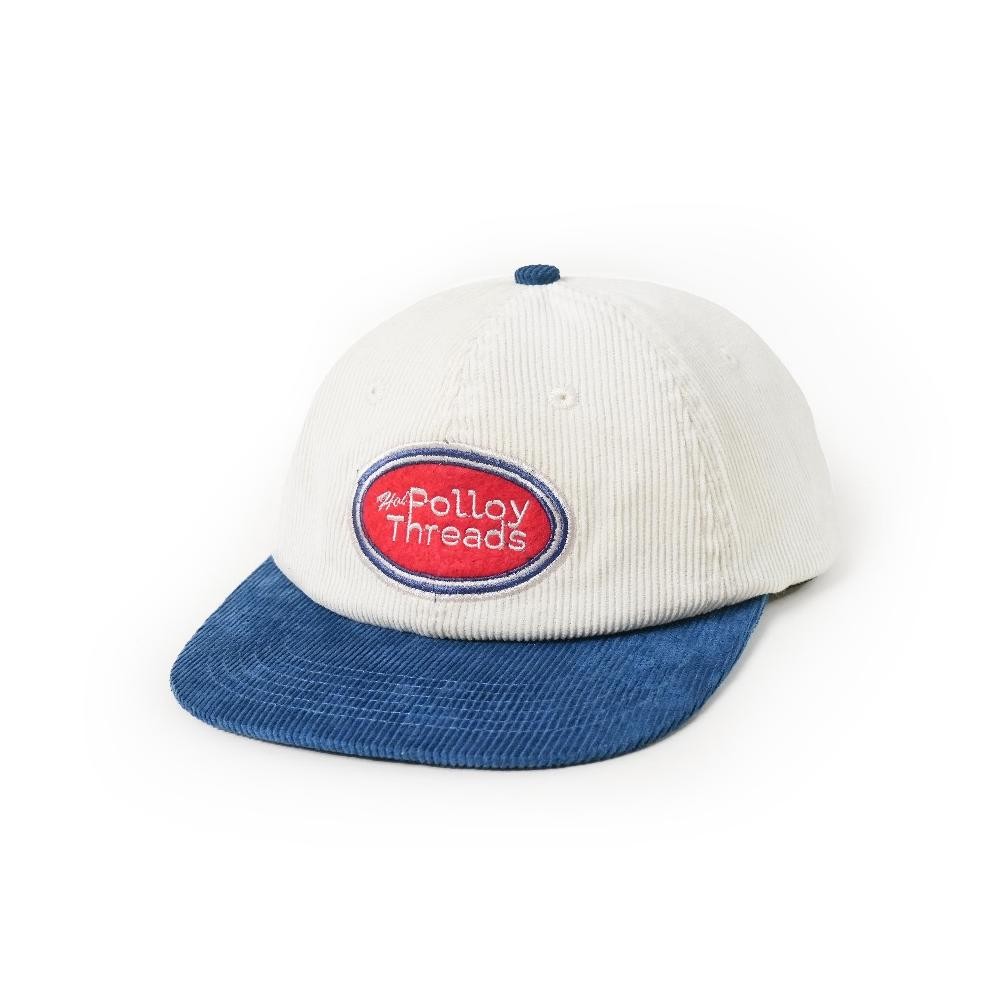 Hoi Polloy - Topi - Pills Cord (White Blue) Corduroy MURAH
