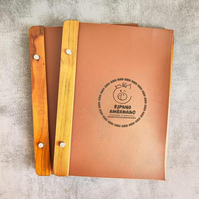 

Buku Menu Cafe Restoran Tatakan Buku Menu FREE Ukir Logo