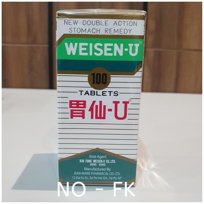 BEBAS ONGKIR - Weisen - U Weisen U obat maag Wei Sen U Weisenu 100 tablet