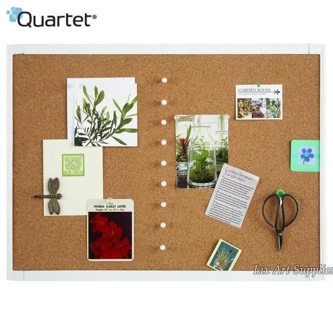 

QUARTET White Frame Cork Board 43 x 58 cm (Cork board / Soft board)